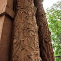 Ornate engravings on Heidelberg Castle gate columns